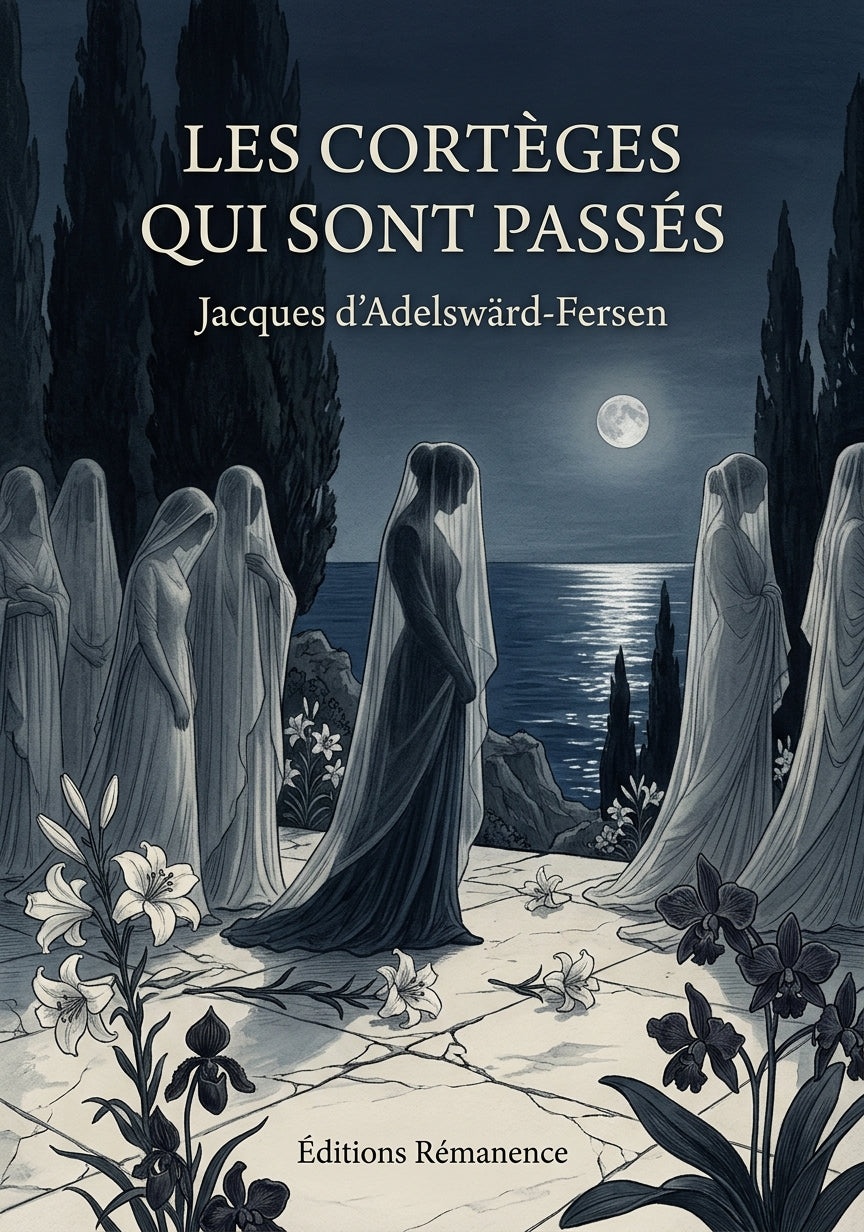 Livre Les Cortèges qui sont passés par Jacques d’Adelswärd-Fersen - Couverture - Editions Remanence