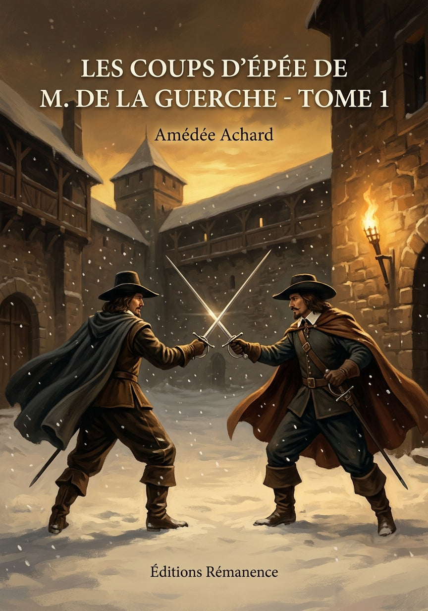 Livre Les Coups d’épée de M. de la Guerche - Tome 1 par Amédée Achard - Couverture - Editions Remanence