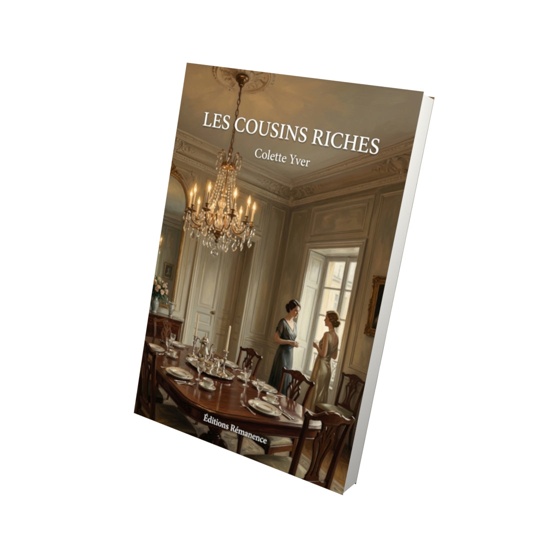 Livre Les Cousins riches par Colette Yver - Vue 3D - Editions Remanence