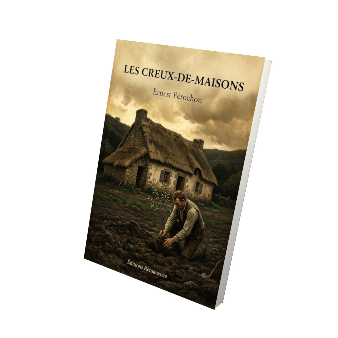Livre Les creux-de-maisons - Ernest Pérochon - Vue 3D - Editions Remanence
