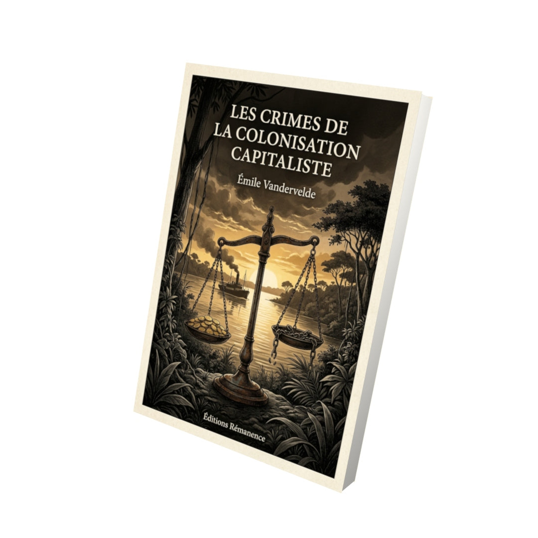 Livre Les Crimes de la colonisation capitaliste par Émile Vandervelde - Vue 3D - Editions Remanence