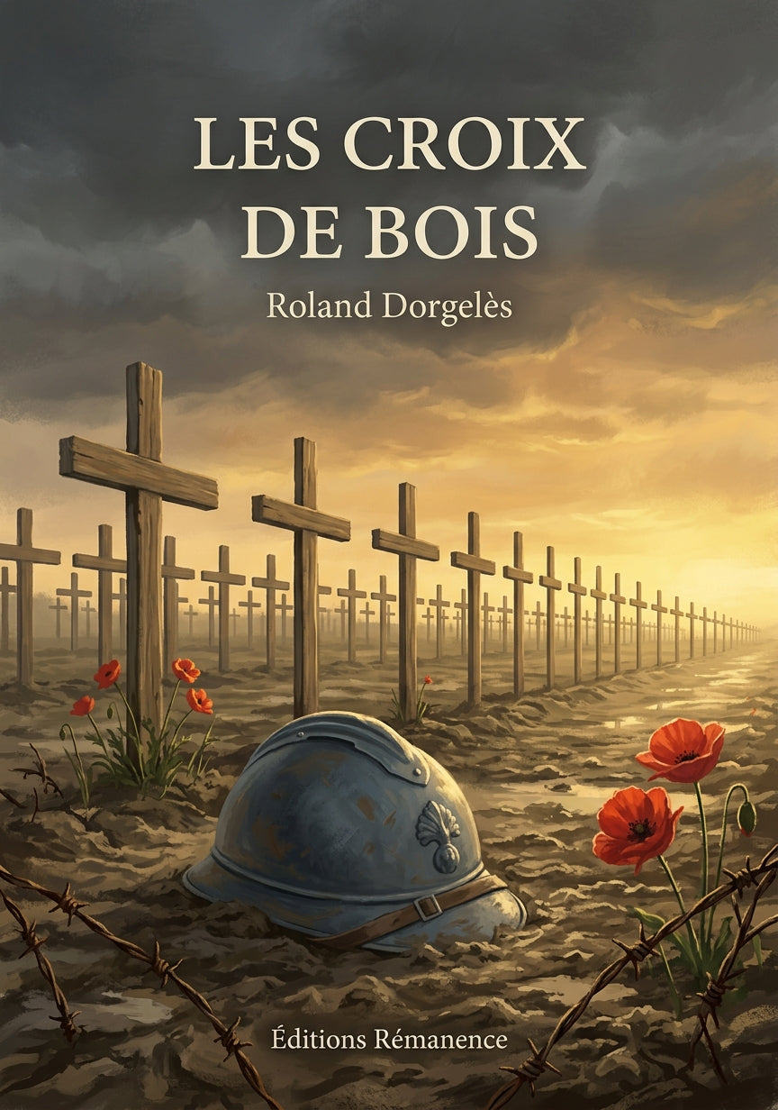 Livre Les Croix de bois par Roland Dorgelès - Couverture - Editions Remanence