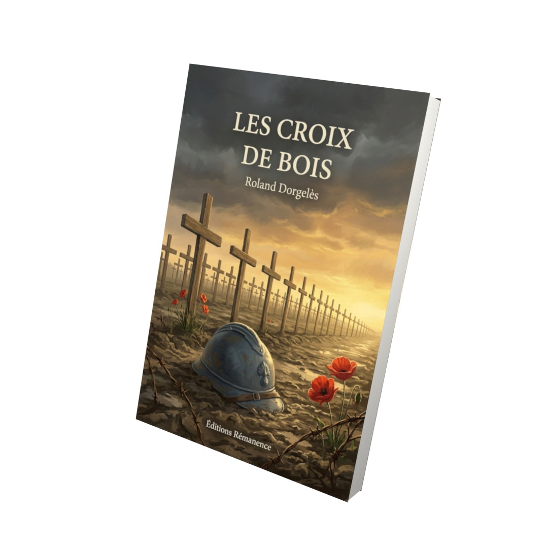 Livre Les Croix de bois par Roland Dorgelès - Vue 3D - Editions Remanence