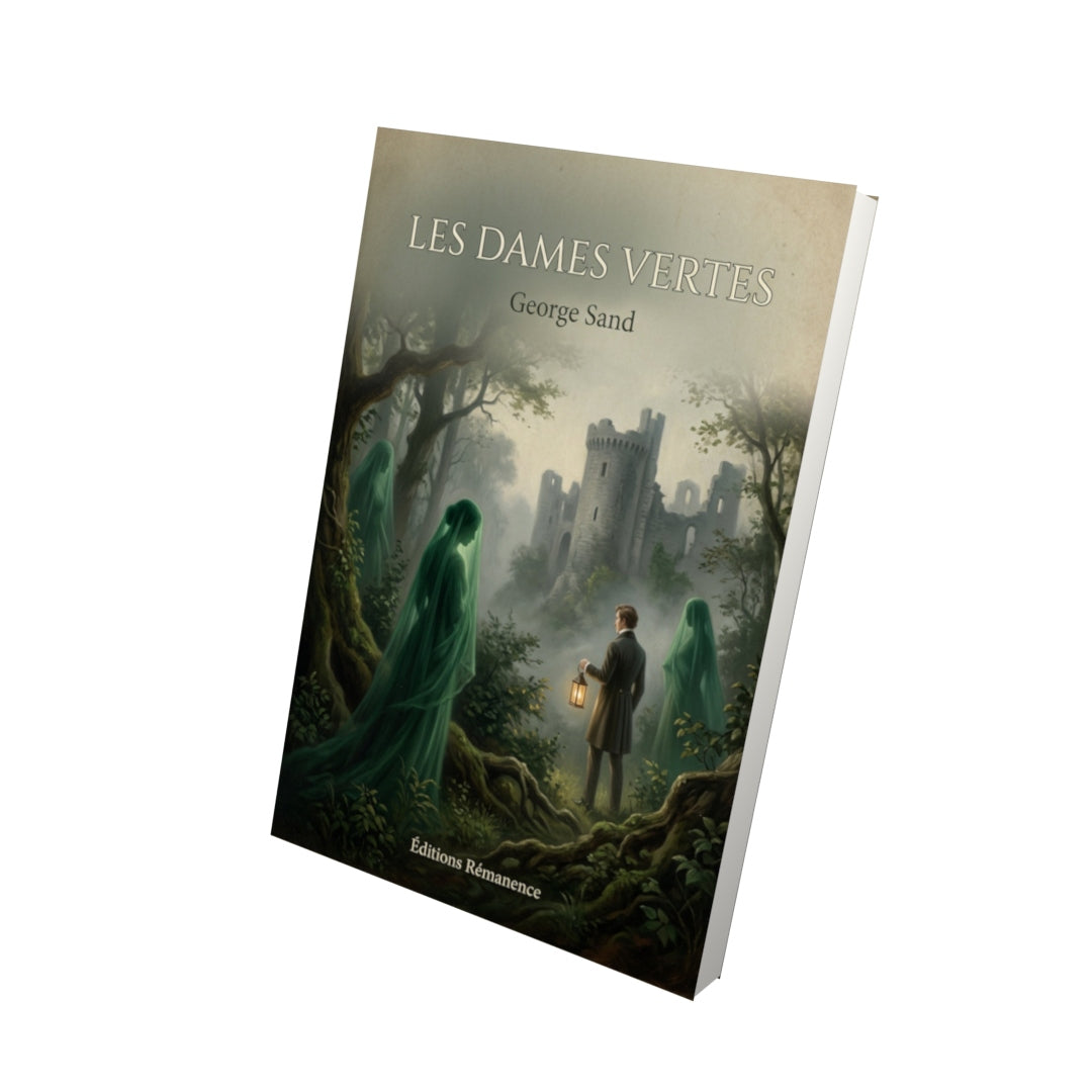 Livre Les dames vertes - George Sand - Vue 3D - Editions Remanence