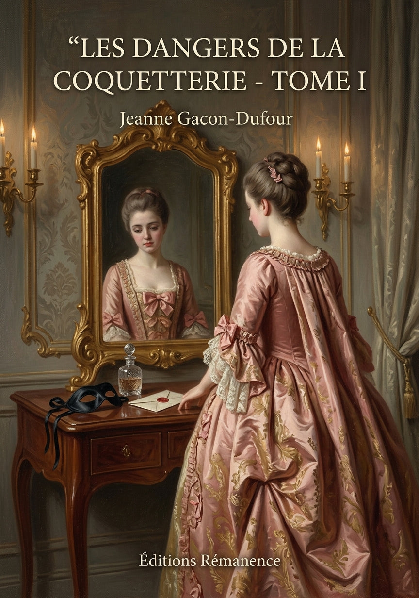 Livre Les Dangers de la coquetterie - Tome I par Jeanne Gacon-Dufour - Couverture - Editions Remanence