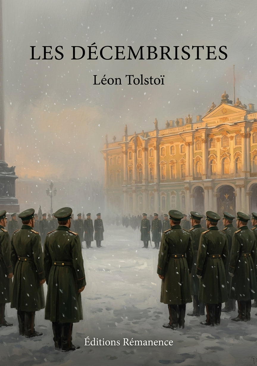 Livre Les Décembristes par Léon Tolstoï - Couverture - Editions Remanence