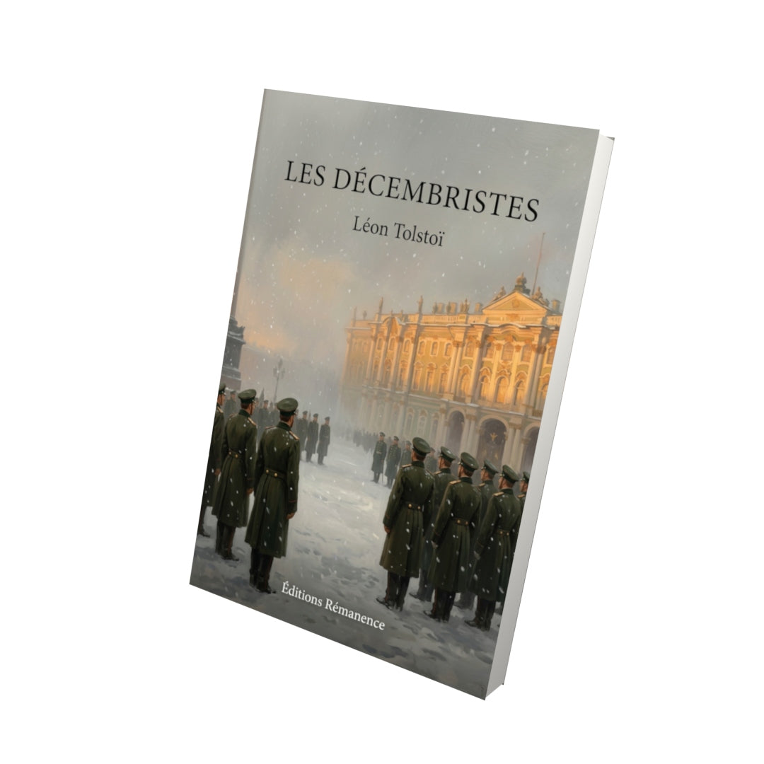 Livre Les Décembristes par Léon Tolstoï - Vue 3D - Editions Remanence