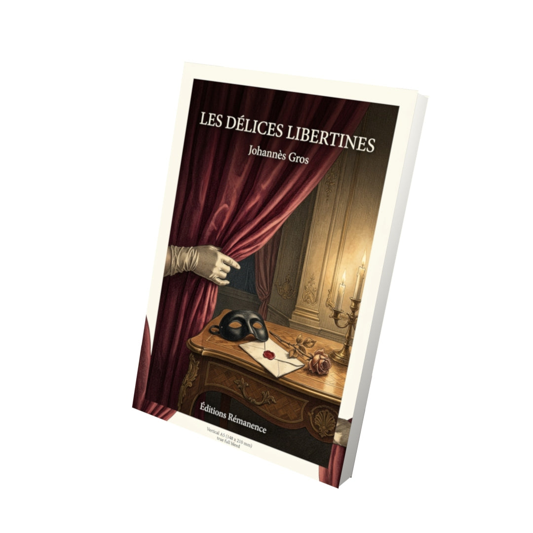 Livre Les Délices libertines par Johannès Gros - Vue 3D - Editions Remanence