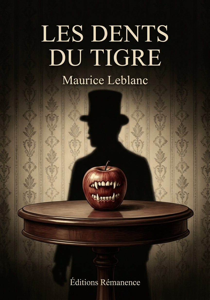 Livre Les Dents du tigre par Maurice Leblanc - Couverture - Editions Remanence