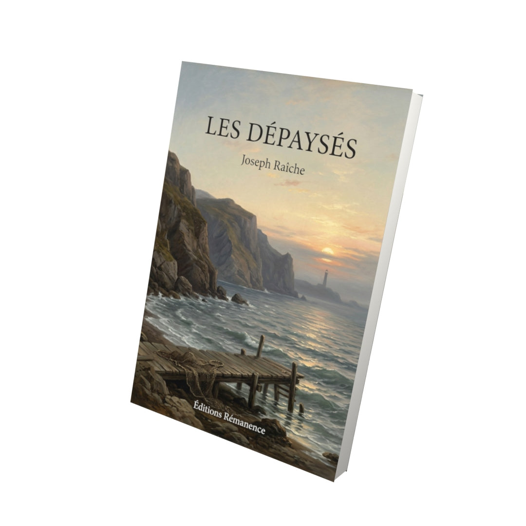 Livre Les dépaysés par Joseph Raîche - Vue 3D - Editions Remanence