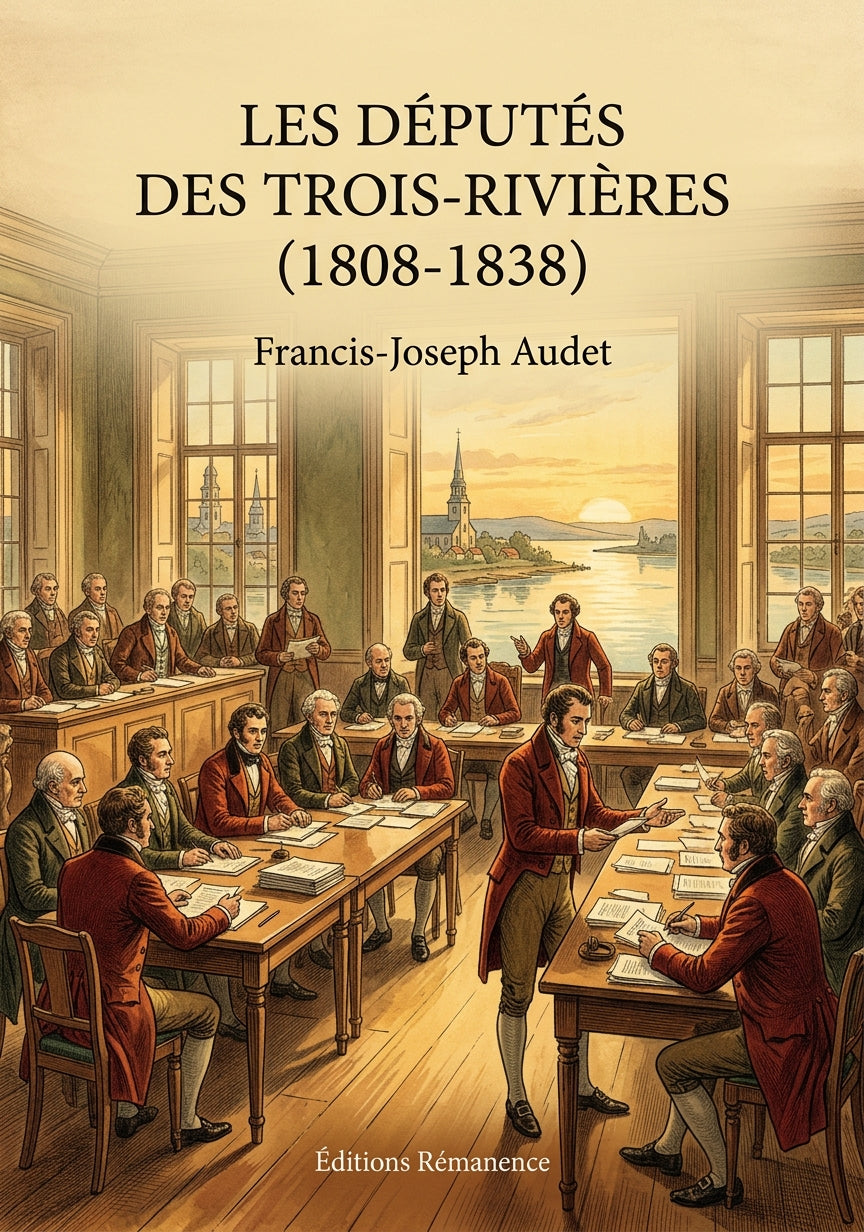 Livre Les députés des Trois-Rivières (1808-1838) par Francis-Joseph Audet - Couverture - Editions Remanence