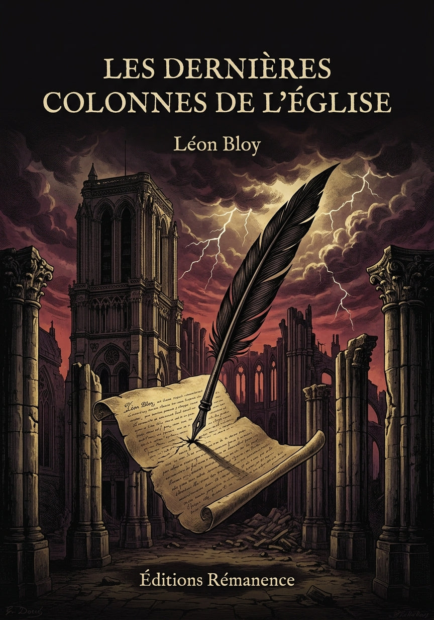 Livre Les Dernières Colonnes de l’Église par Léon Bloy - Couverture - Editions Remanence