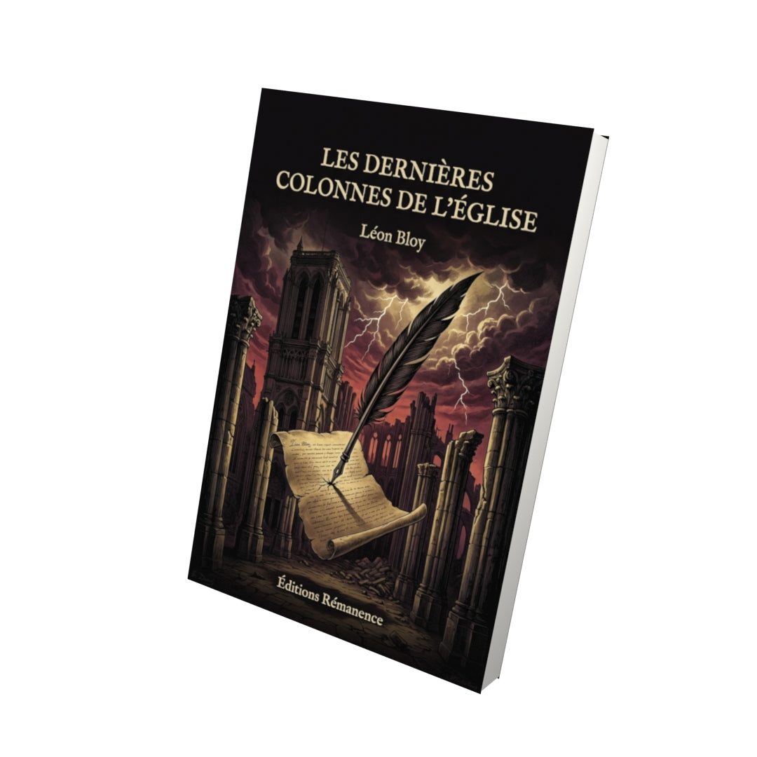 Livre Les Dernières Colonnes de l’Église par Léon Bloy - Vue 3D - Editions Remanence
