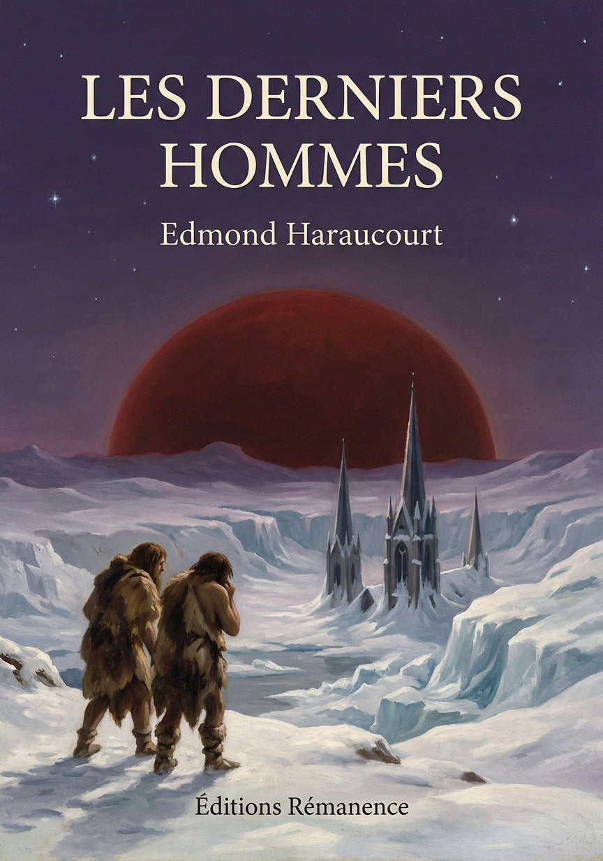 Livre Les Derniers Hommes par Edmond Haraucourt - Couverture - Editions Remanence