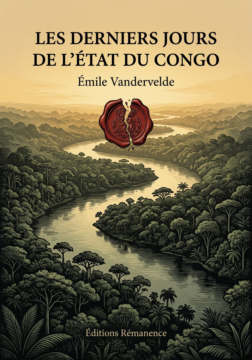 Livre Les Derniers Jours de l’État du Congo par Émile Vandervelde - Couverture - Editions Remanence