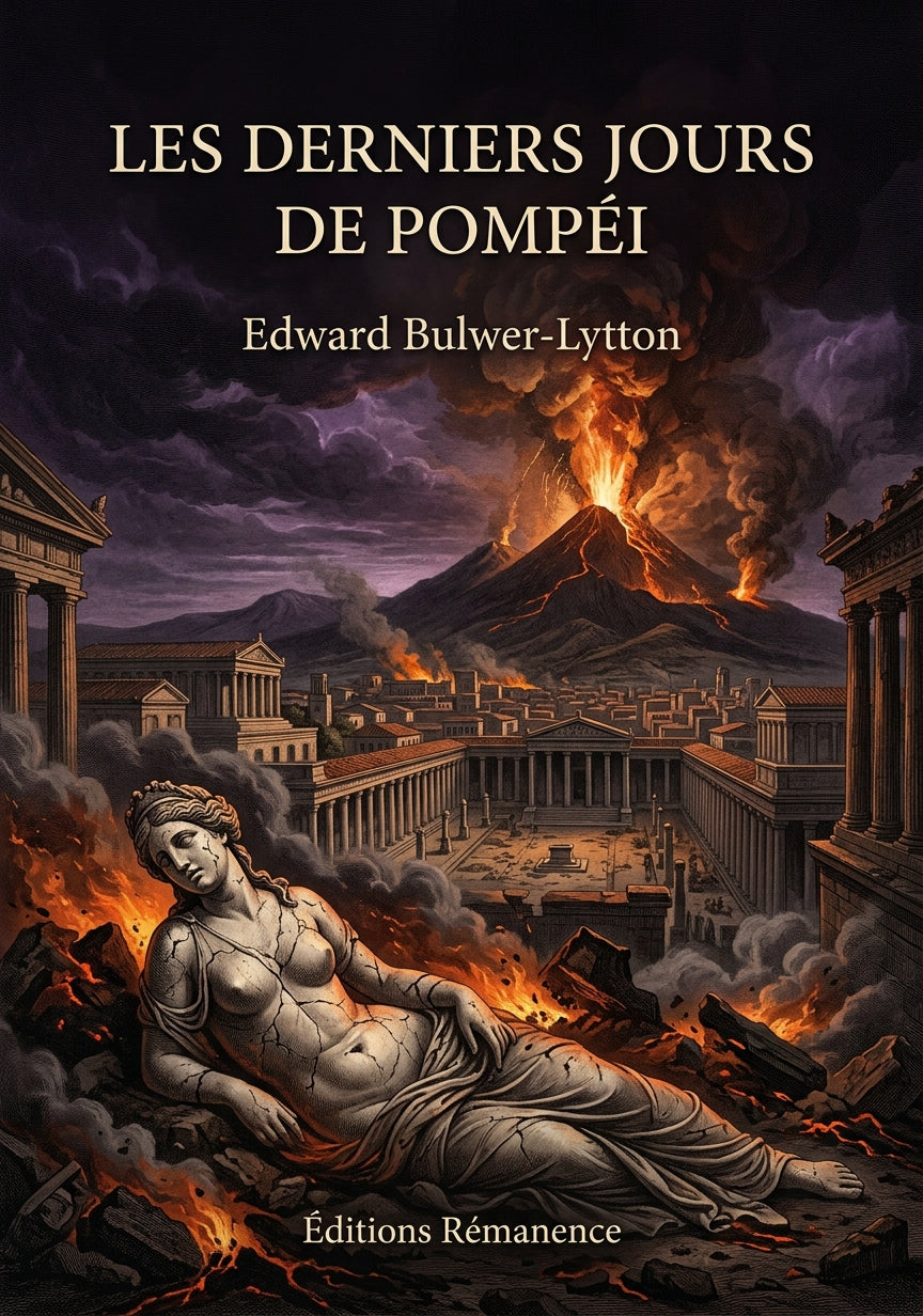 Livre Les Derniers Jours de Pompéi par Edward Bulwer-Lytton - Couverture - Editions Remanence