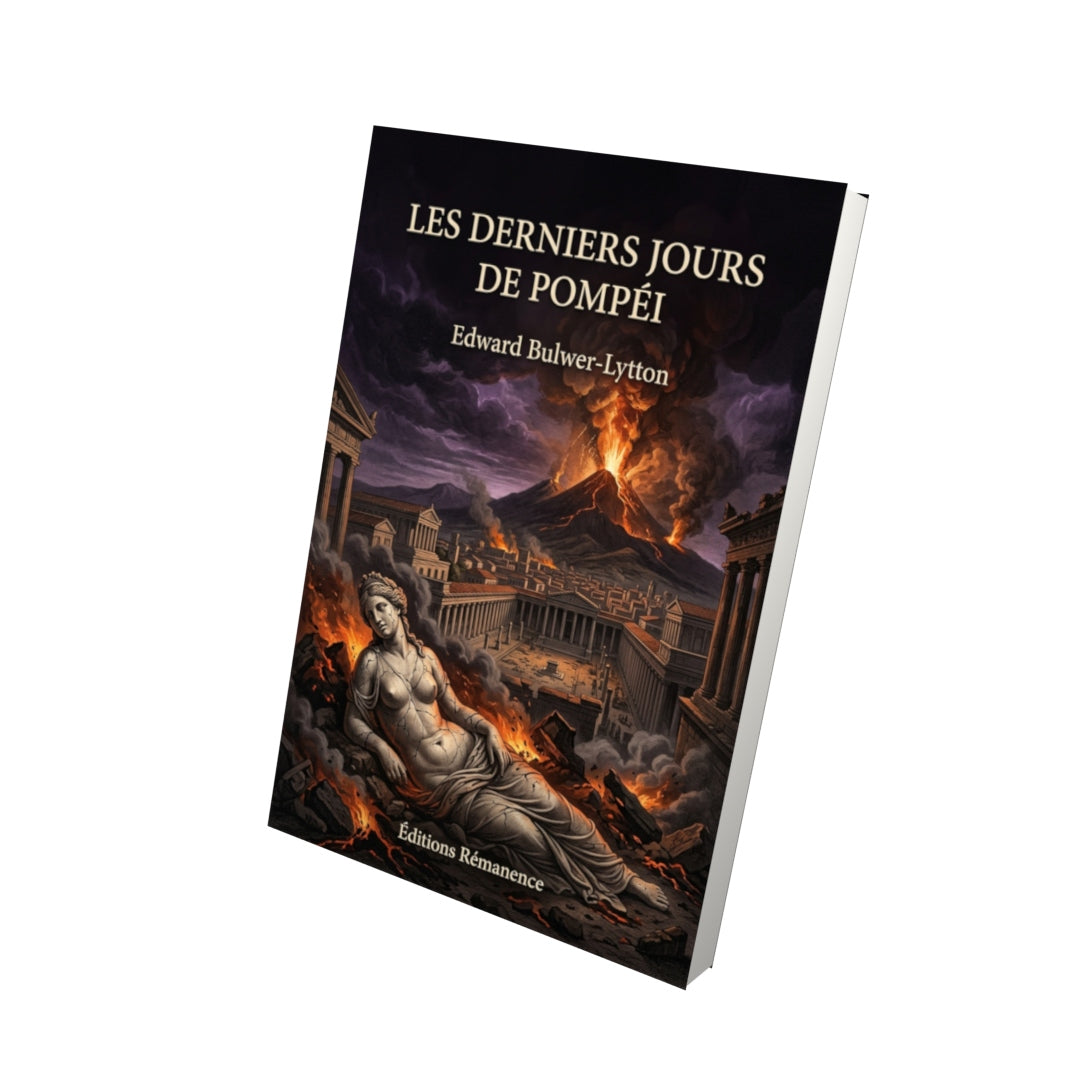 Livre Les Derniers Jours de Pompéi par Edward Bulwer-Lytton - Vue 3D - Editions Remanence