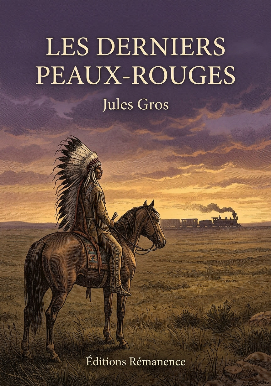 Livre Les derniers Peaux-Rouges par Jules Gros - Couverture - Editions Remanence