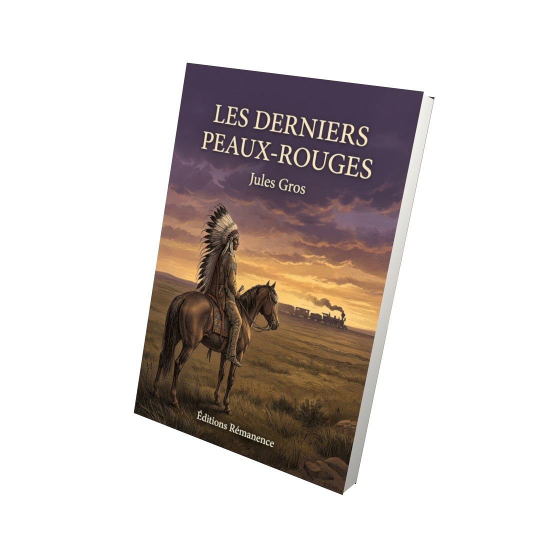Livre Les derniers Peaux-Rouges par Jules Gros - Vue 3D - Editions Remanence