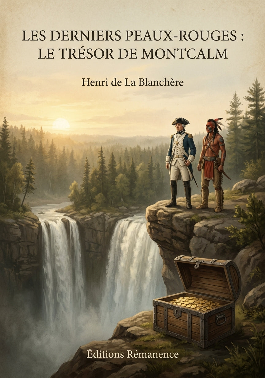 Les derniers Peaux-Rouges : Le trésor de Montcalm - Henri de La Blanchère (Couverture)