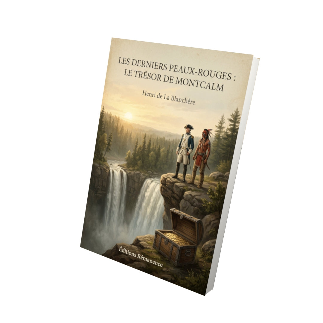Livre Les derniers Peaux-Rouges : Le trésor de Montcalm - Henri de La Blanchère - Vue 3D - Editions Remanence