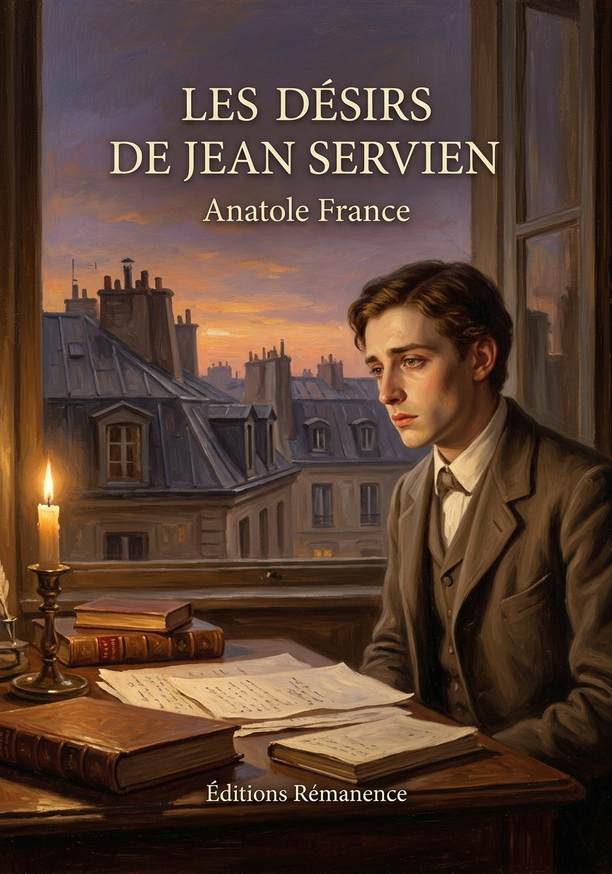 Livre Les Désirs de Jean Servien par Anatole France - Couverture - Editions Remanence