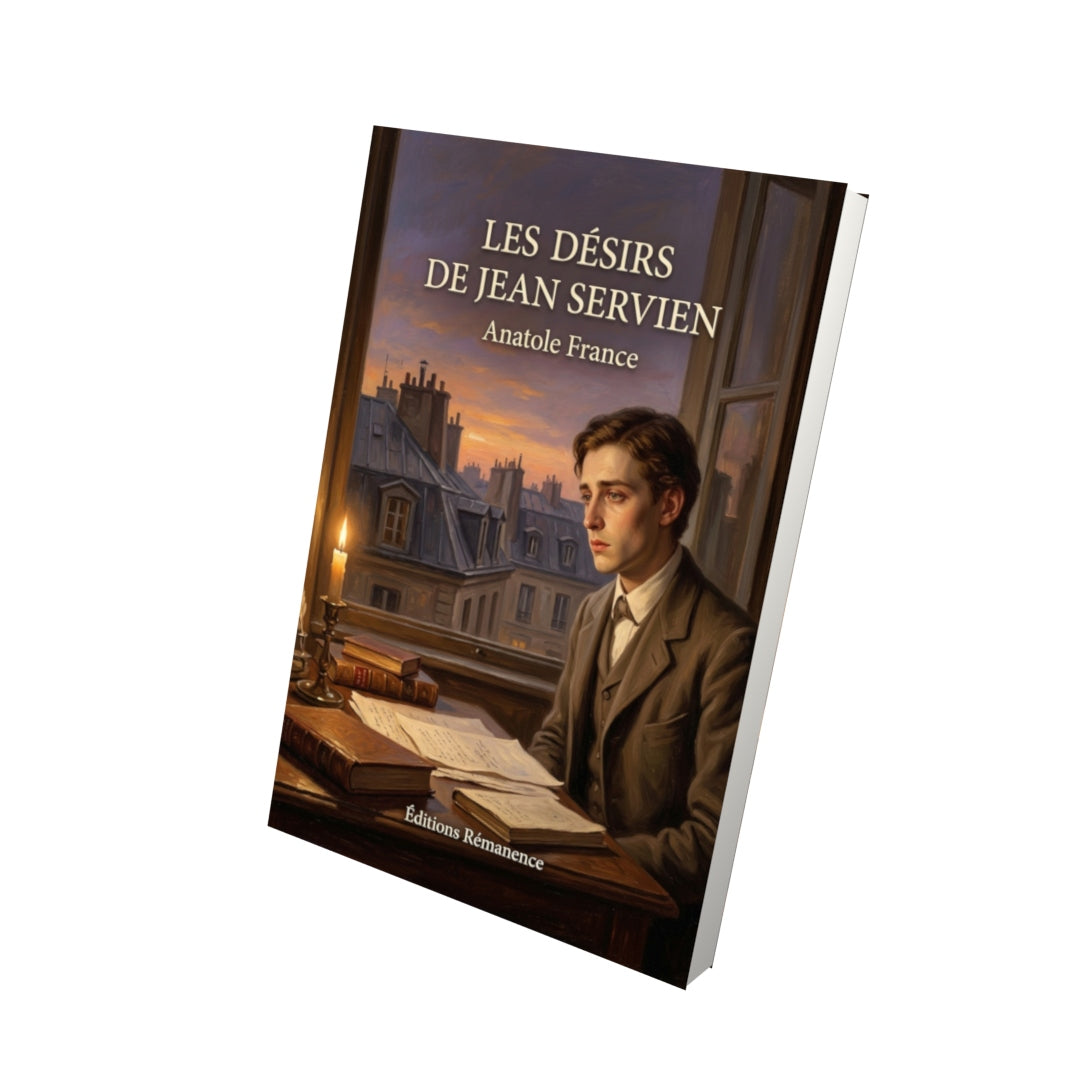 Livre Les Désirs de Jean Servien par Anatole France - Vue 3D - Editions Remanence