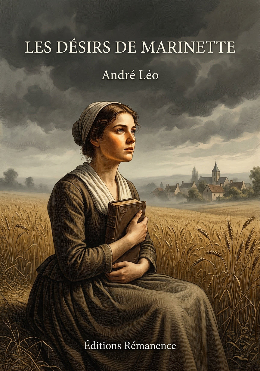 Livre Les Désirs de Marinette par André Léo - Couverture - Editions Remanence