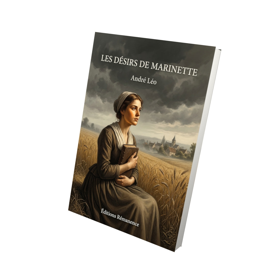 Livre Les Désirs de Marinette par André Léo - Vue 3D - Editions Remanence