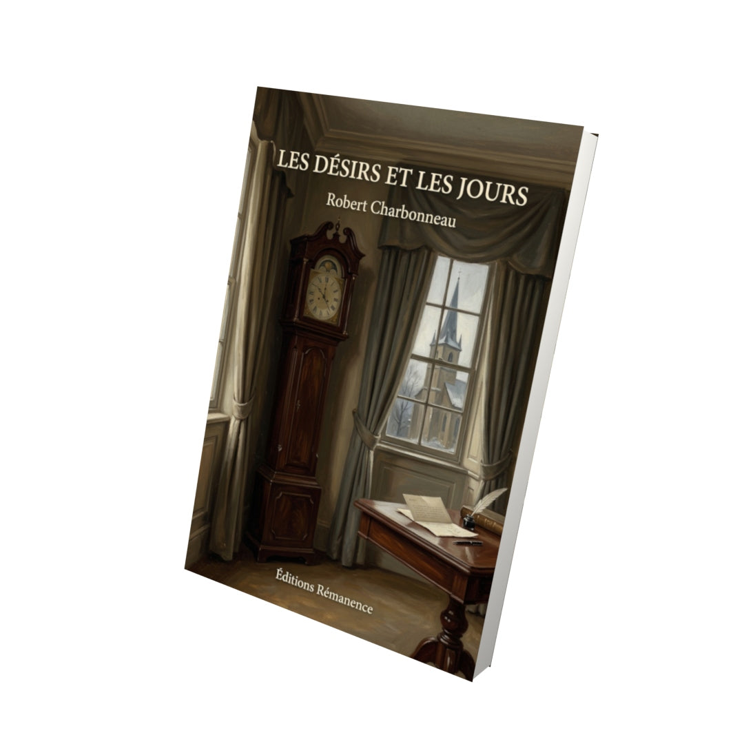 Livre Les Désirs et les jours par Robert Charbonneau - Vue 3D - Editions Remanence