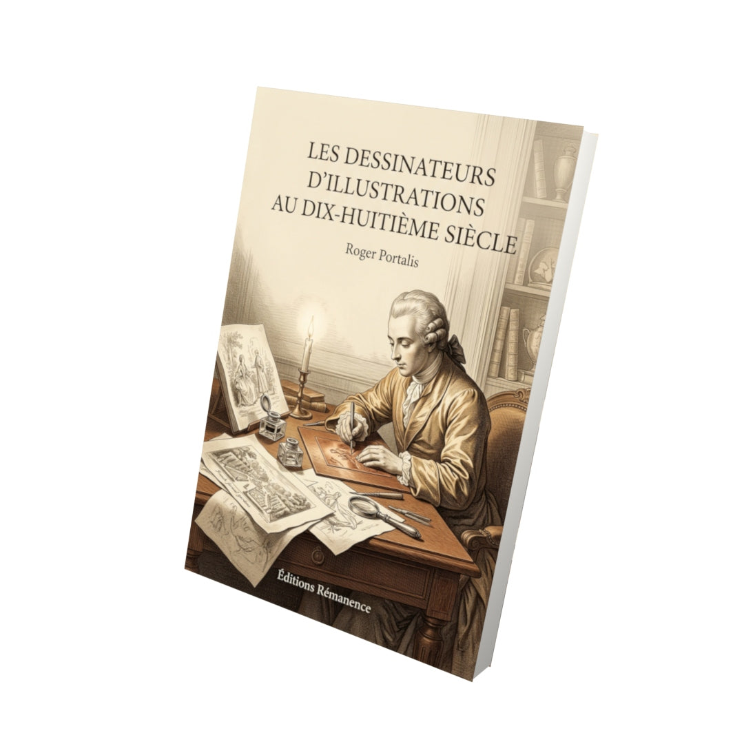 Livre Les dessinateurs d'illustrations au dix-huitième siècle par Roger Portalis - Vue 3D - Editions Remanence