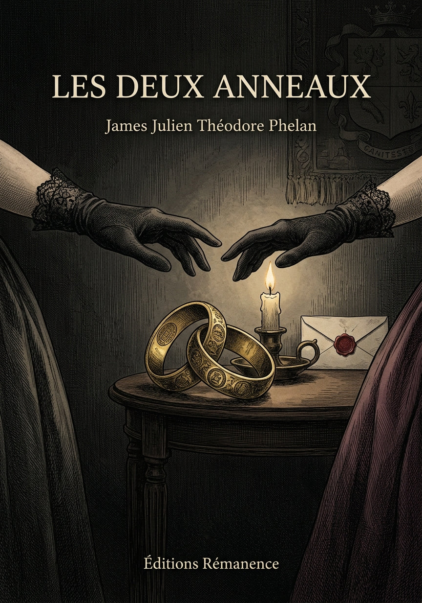 Livre Les deux Anneaux par James Julien Théodore Phelan - Couverture - Editions Remanence
