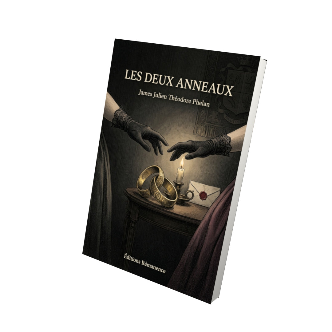 Livre Les deux Anneaux par James Julien Théodore Phelan - Vue 3D - Editions Remanence
