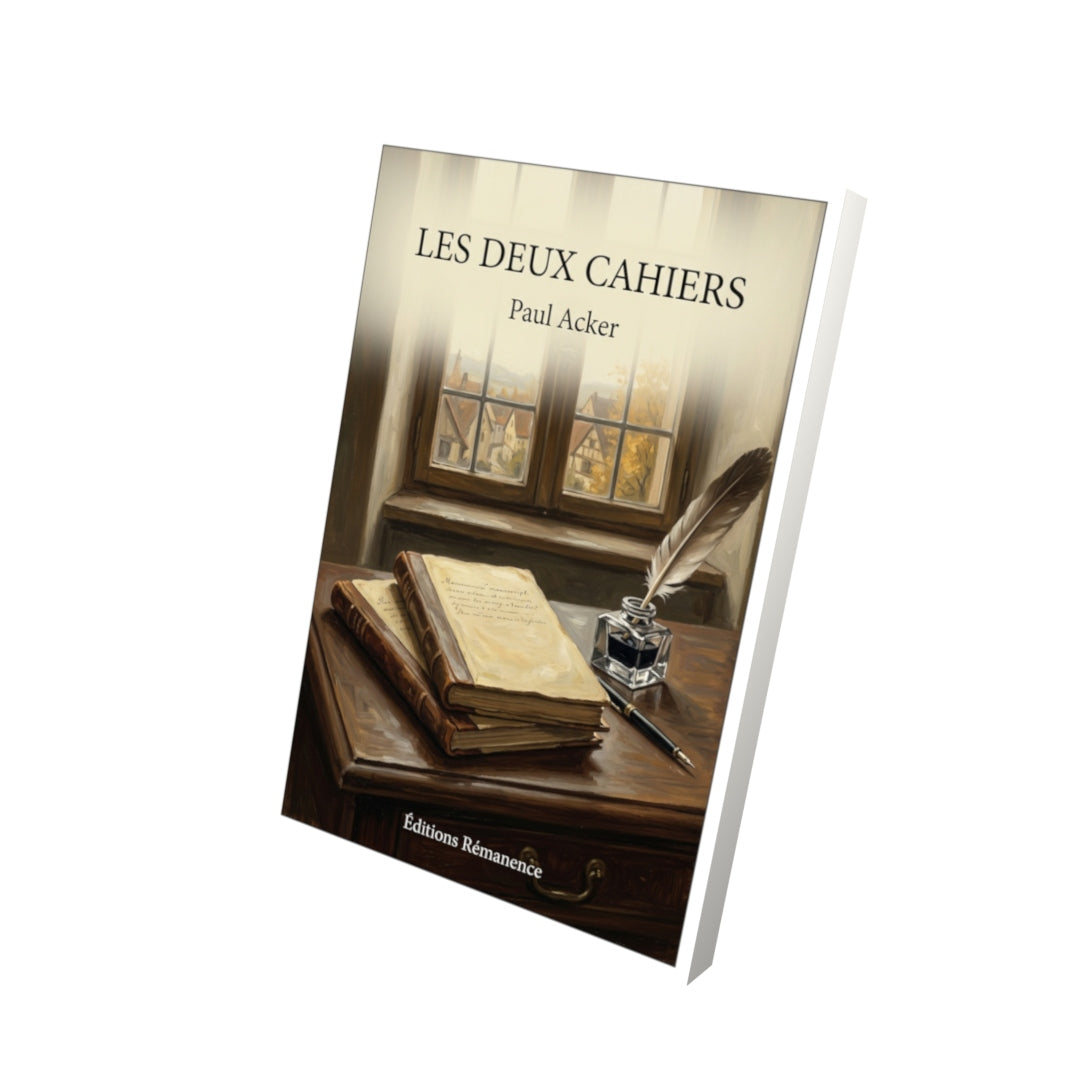 Livre Les deux cahiers par Paul Acker - Vue 3D - Editions Remanence