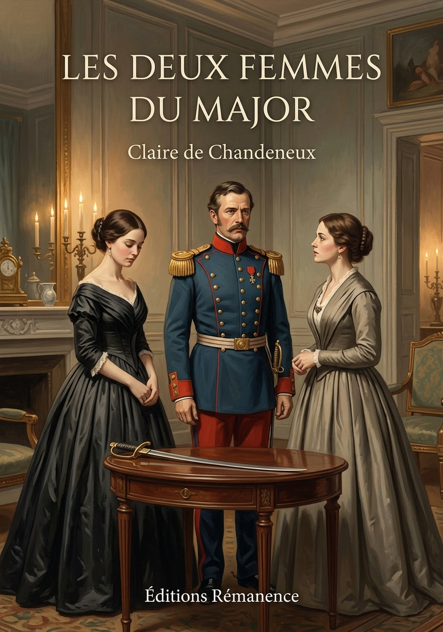 Livre Les Deux Femmes du major par Claire de Chandeneux - Couverture - Editions Remanence