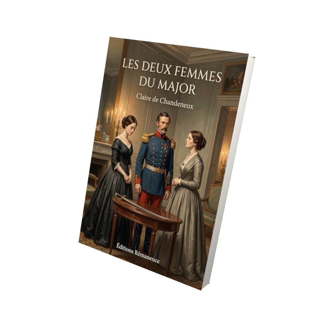 Livre Les Deux Femmes du major par Claire de Chandeneux - Vue 3D - Editions Remanence
