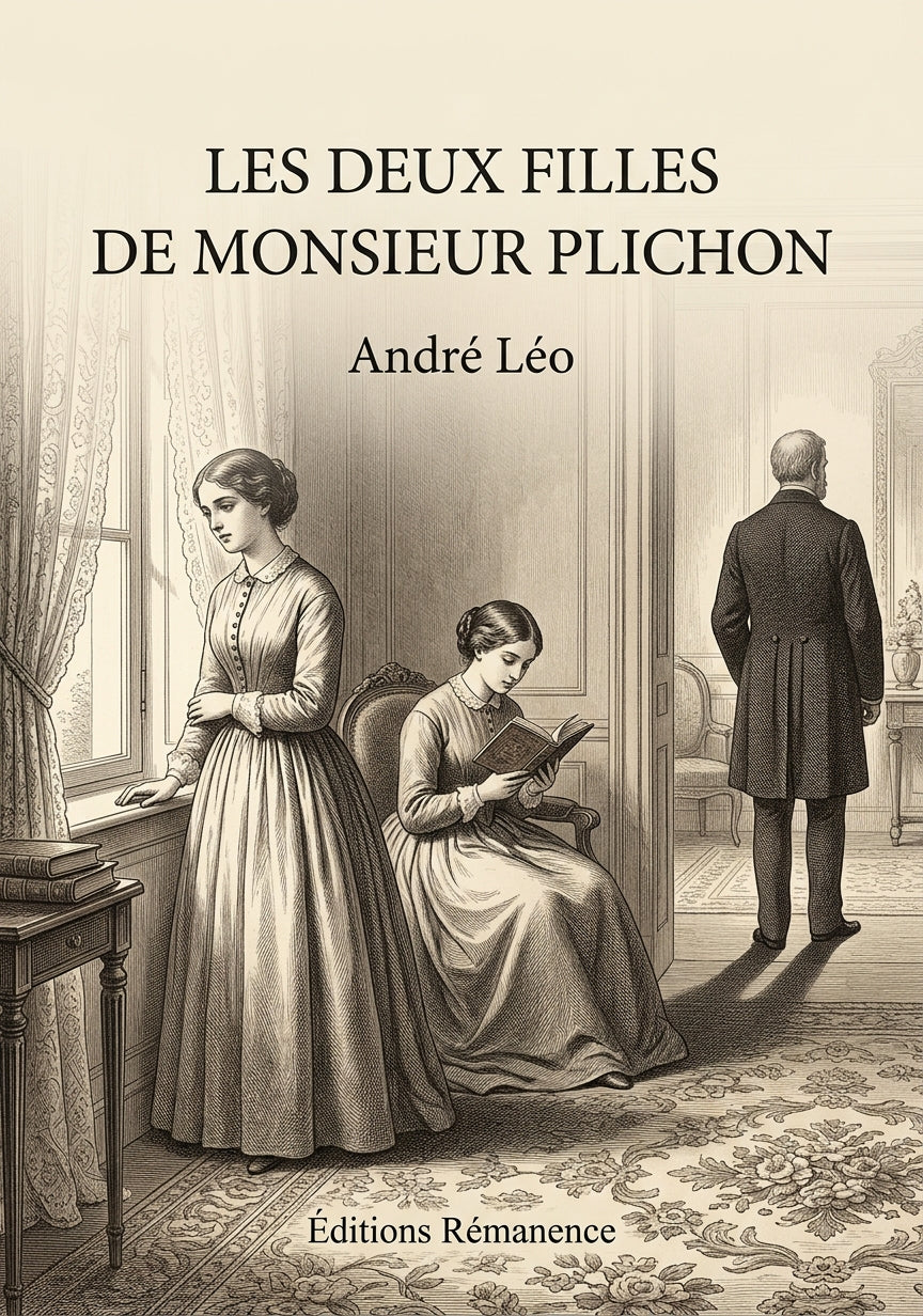 Livre Les Deux Filles de monsieur Plichon par André Léo - Couverture - Editions Remanence