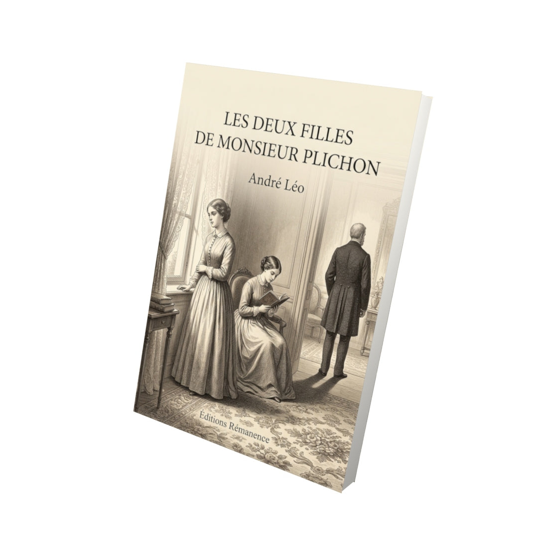 Livre Les Deux Filles de monsieur Plichon par André Léo - Vue 3D - Editions Remanence