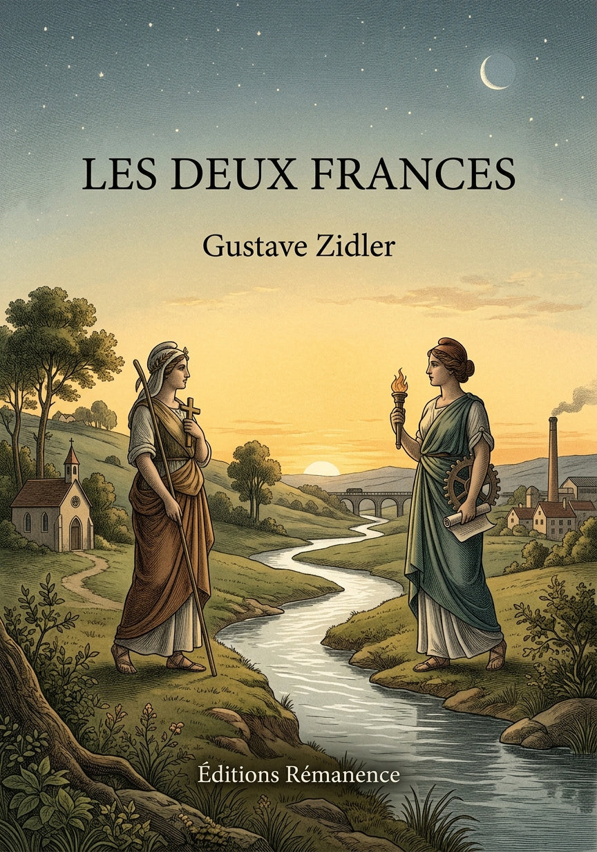 Livre Les Deux Frances par Gustave Zidler - Couverture - Editions Remanence