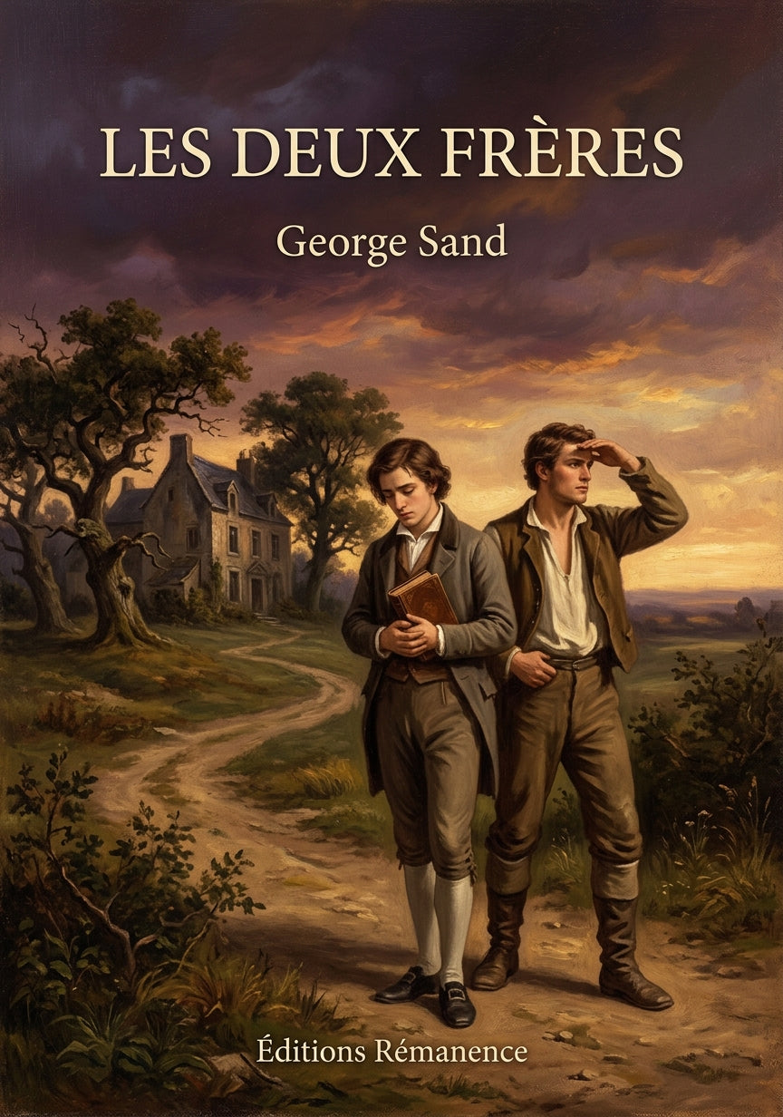 Livre Les Deux Frères par George Sand - Couverture - Editions Remanence