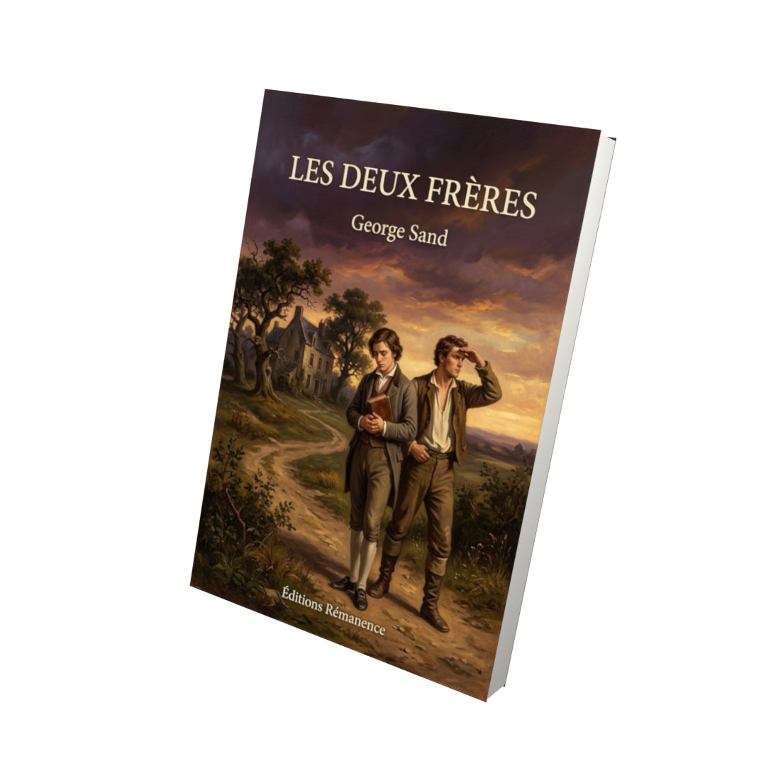 Livre Les Deux Frères par George Sand - Vue 3D - Editions Remanence
