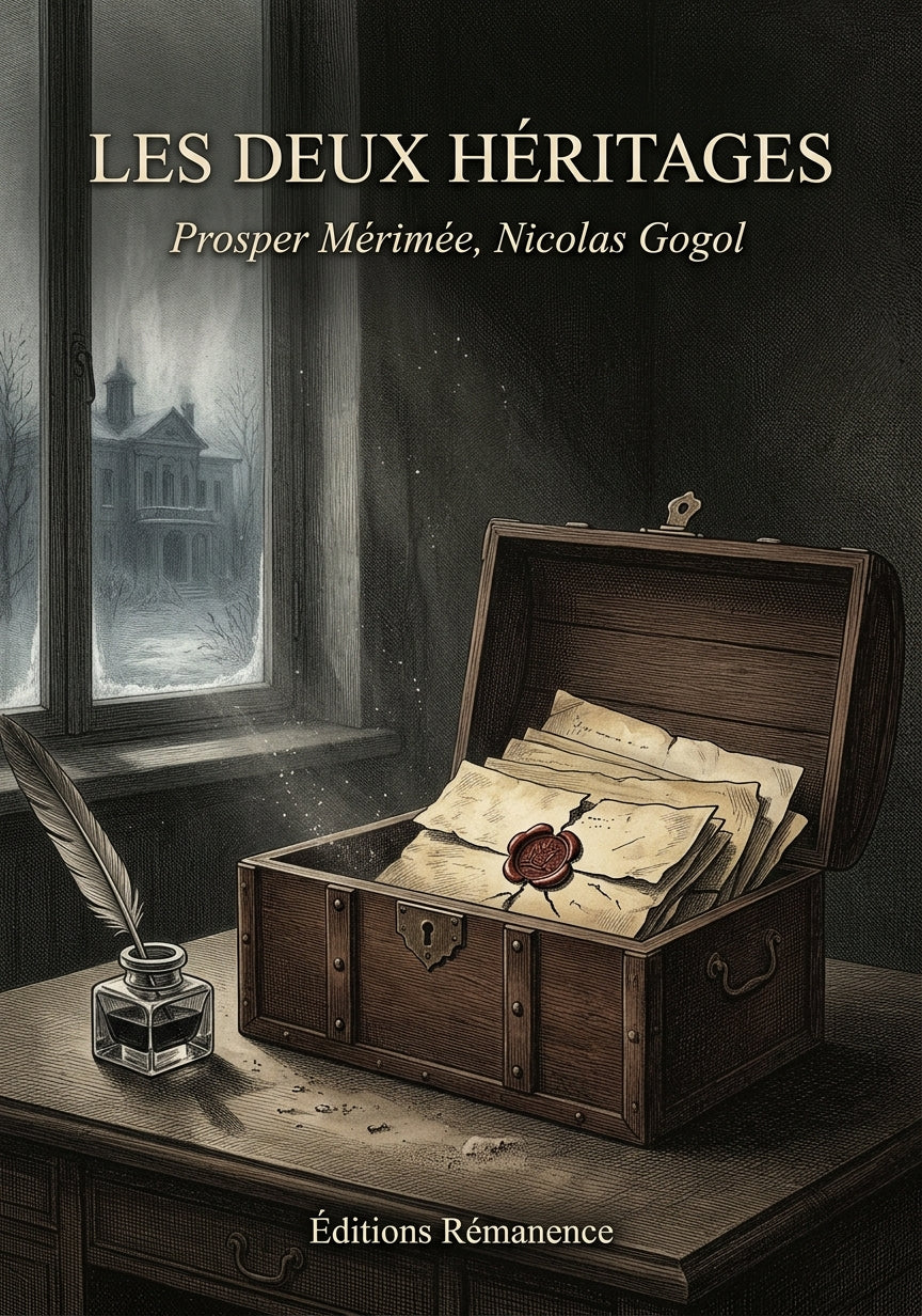 Livre Les Deux héritages par Prosper Mérimée, Nicolas Gogol - Couverture - Editions Remanence