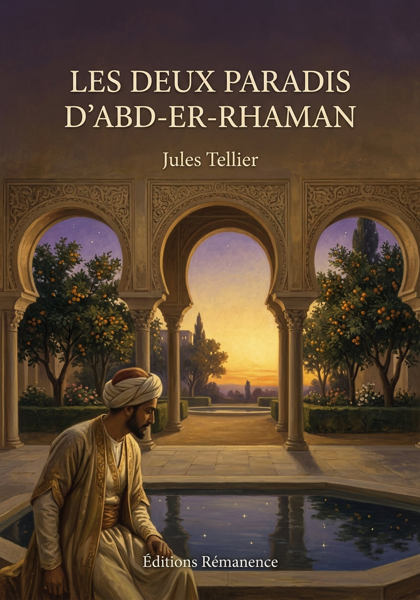 Livre Les Deux Paradis d’Abd-er-Rhaman par Jules Tellier - Couverture - Editions Remanence
