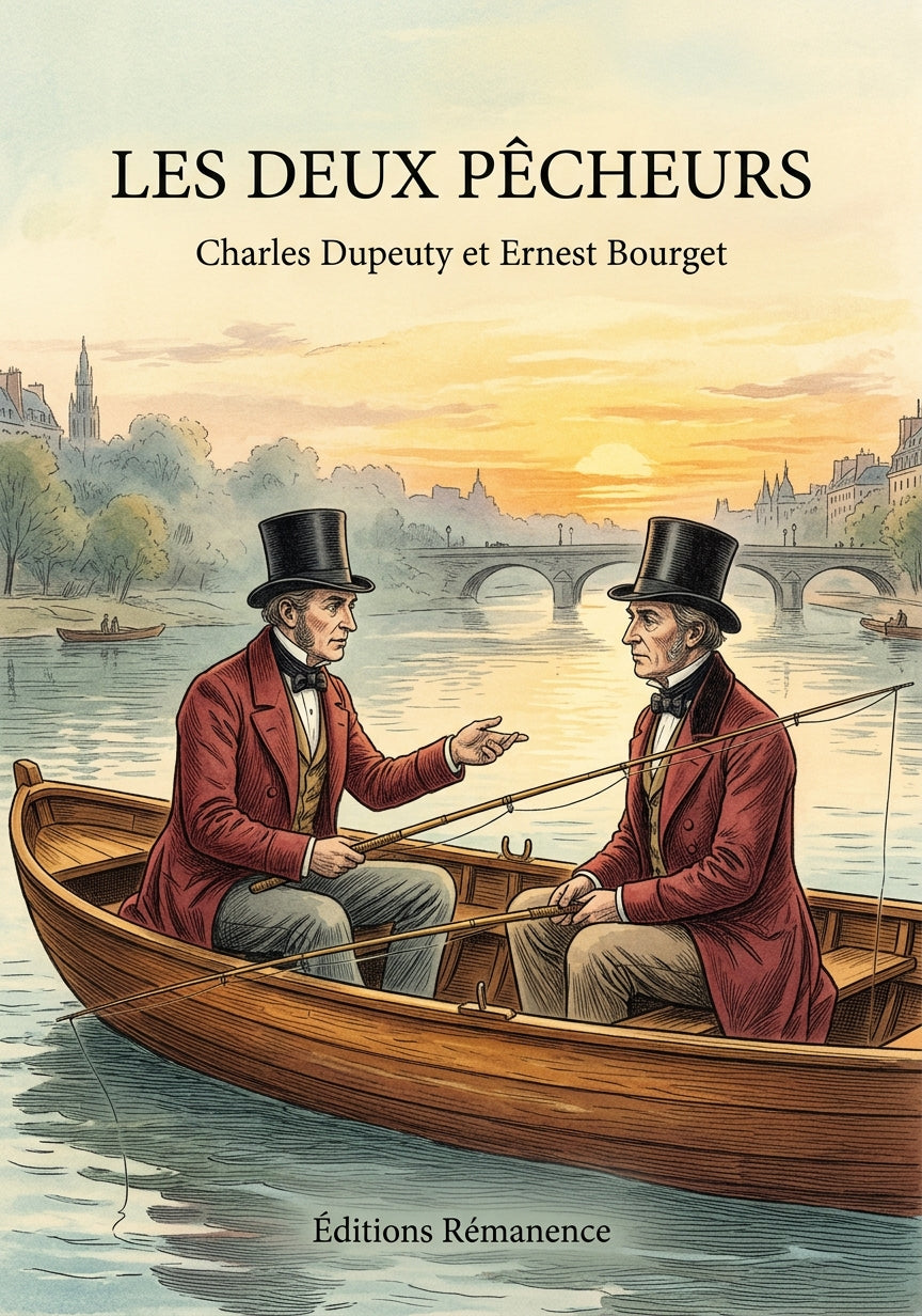 Livre Les Deux Pêcheurs par Charles Dupeuty et Ernest Bourget - Couverture - Editions Remanence