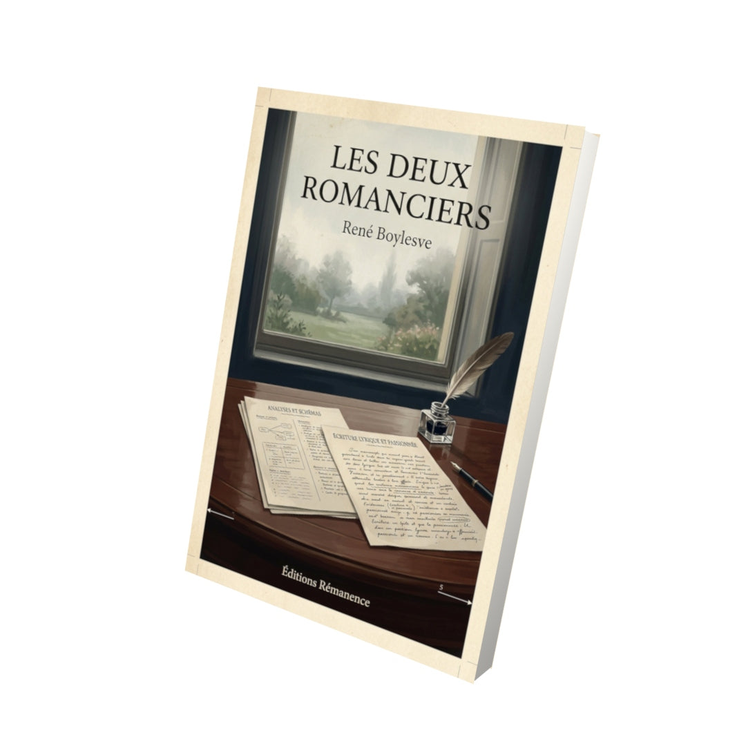 Livre Les deux romanciers - René Boylesve - Vue 3D - Editions Remanence