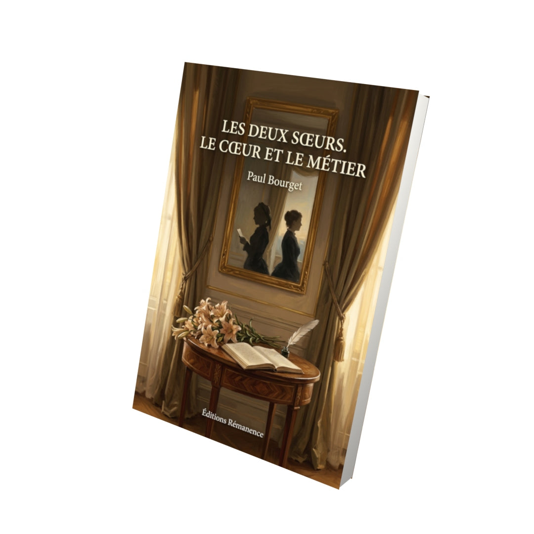 Livre Les Deux Sœurs. Le Cœur et le Métier par Paul Bourget - Vue 3D - Editions Remanence