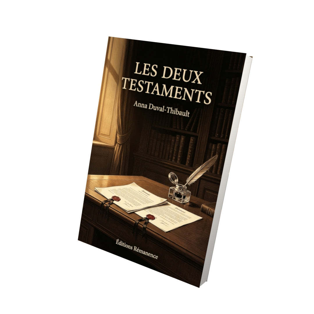 Livre Les deux testaments par Anna Duval-Thibault - Vue 3D - Editions Remanence