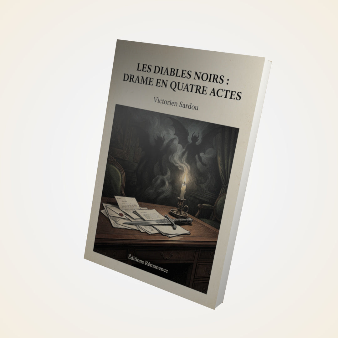 Livre Les diables noirs : drame en quatre actes - Victorien Sardou - Couverture 3D