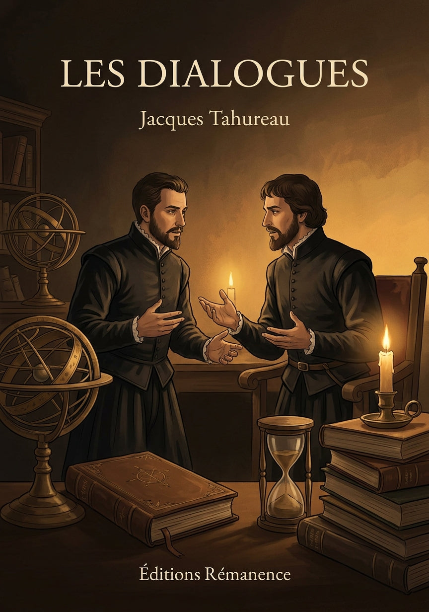 Livre Les Dialogues par Jacques Tahureau - Couverture - Editions Remanence