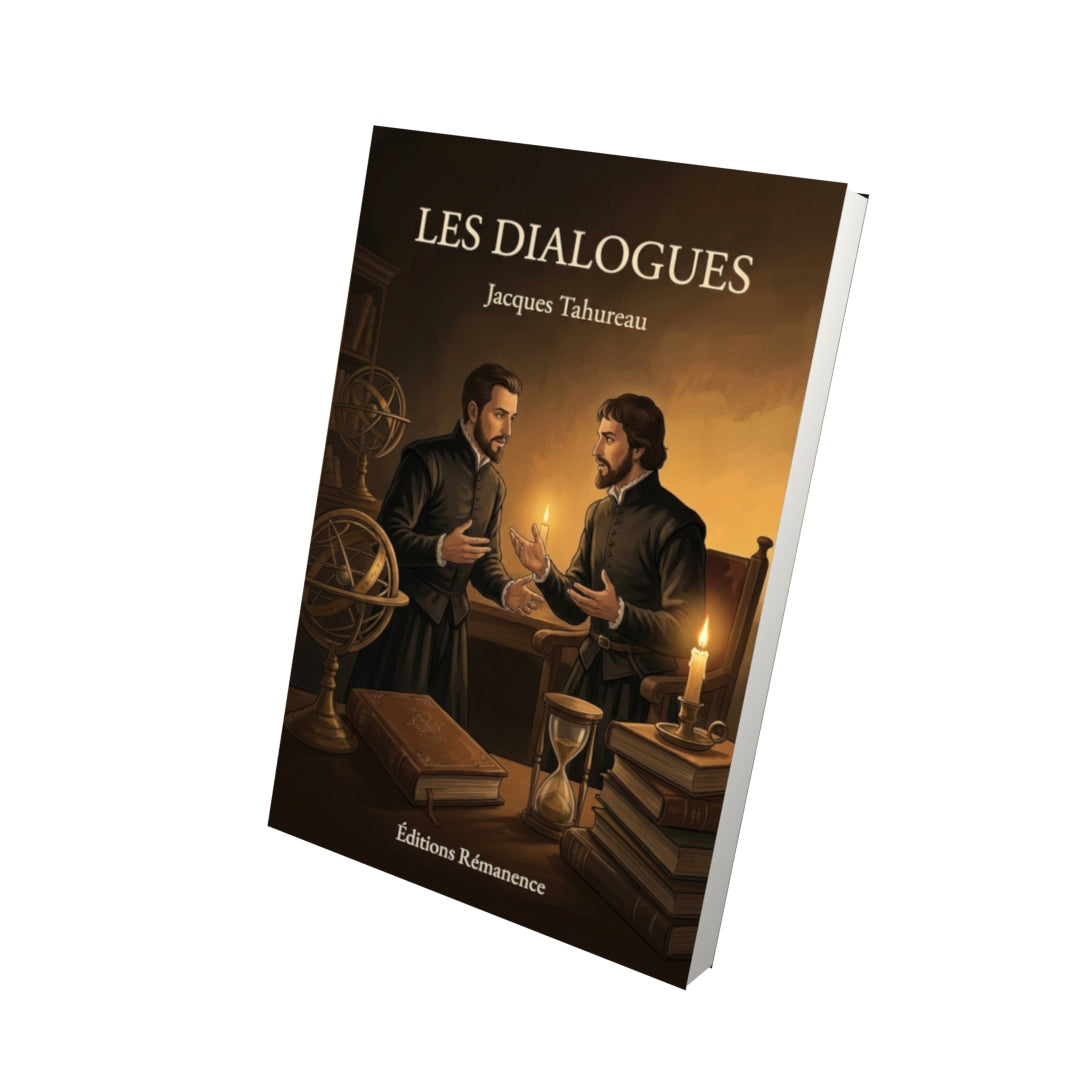 Livre Les Dialogues par Jacques Tahureau - Vue 3D - Editions Remanence